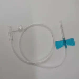 Scalp vein set needle with luer slip, scalp vein set with luer lock